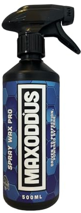 SPRAY WAX PRO – Carnauba Spray Wax for Cars | Durable Hydrophobic Water Beading, High-Gloss Shine | Spray On, Buff Off | Safe on Paintwork, Plastics, Metals & Exterior Trim