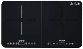 SEVERIN Fornello Elettrico DK1027 Potenza 3400 Watt 2 Piastre Vetroceramica