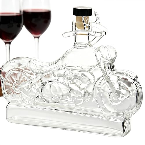 Bottiglia Decanter Per Whiskey | Decorazione Per La Casa Vintage Unica A Forma Di Motocicletta - Decanter In Da Whisky | Idee Regalo Ideali Uomo Papà Barbecue E Bar Matrimoni Ristorante