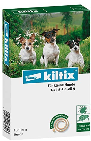 Kiltix Zecken- und Flohhalsband für kleine, aktive Hunde – ca. 35 cm langes Zeckenhalsband für langanhaltenden Zecken- und Flohschutz – Floh- und Zeckenmittel für Hunde
