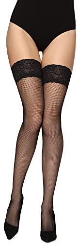 Merry Style Dam Nätstrumpor MSSS003 (Nero, XS/S (32-38))
