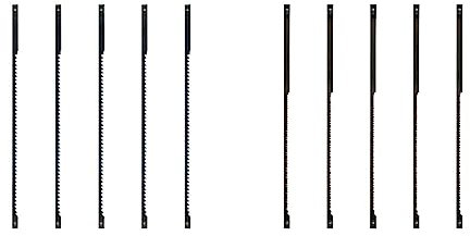 Dremel MS51, kit di 5 lame per sega da banco MS20, kit di accessori con 5 lame, 18 mm di profondità di taglio & MS52, confezione da 5 lame per sega fine per sega da traforo compatta MS20