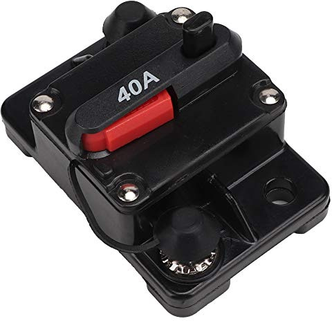 KIMISS 12V 30A/40A/60A Autoradio Rückstellbarer Inline-Sicherungsautomat Selbstwiederherstellungssicherung(40A)