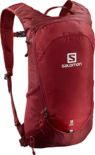 Salomon Trailblazer 10 Unisex Rucksack für Wandern, Perfekt für Laufen, Wandern und Radfahren, Rote Chilli/Rote Chilli/Red Chili, Kapazität für bis zu 10 Liter