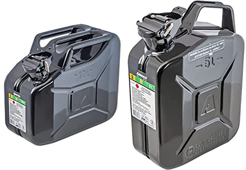 Arnold 6011-X1-2001 Bidón para combustible (10 L), color negro + 6011-X1-2000 Bidón para combustible (5 L), color negro