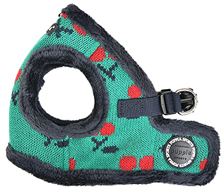 Puppia Brustgeschirr für kleine und mittelgroße Hunde - Cheryl Harness B - verstellbar und komfortabel Navy Blau S