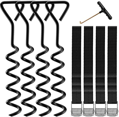 Synoratory Erdanker,Bodenanker Trampolin,Trampolin ersatzteile,Vorrichtungen aus rostfreiem Stahl,Trampolin Outdoor,Geeignet für Trampoline, Gärten, Schaukeln und Camping