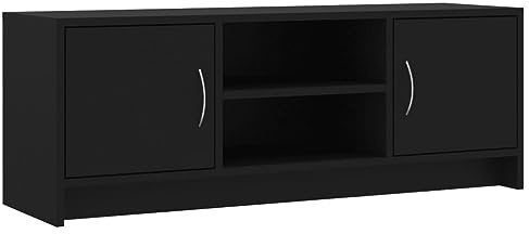 vidaXL Mobile Porta TV Nero 102x30x37,5 cm in Legno Multistrato