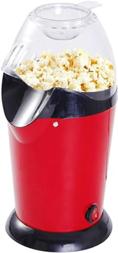 CUSMA Machine À Pop-Corn À Air Chaud, Machine À Pop-Corn Électrique sans Huile De 1200 W avec Tasse À Mesurer De 60 G Et Couvercle Supérieur, pour La Maison, Le Carnaval Et Les Fêtes