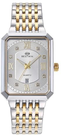 JewelryWe Orologio da uomo in acciaio inossidabile Orologi da uomo - Orologio da polso analogico al quarzo con cinturino in acciaio inossidabile Design imitazione meccanica 30 impermeabile Orologio
