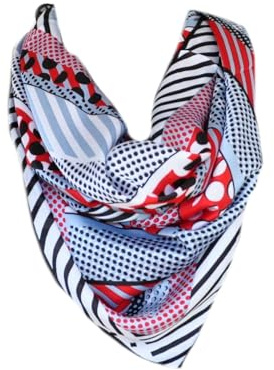 Damen Seide Nickituch Tuch Halstuch Schal Kopftücher Vierecktuch Bandana Taschentuch Ansatz Handgelenk Verpackungs Gr. 70 cm x 70 cm Mit Muster oder Uni