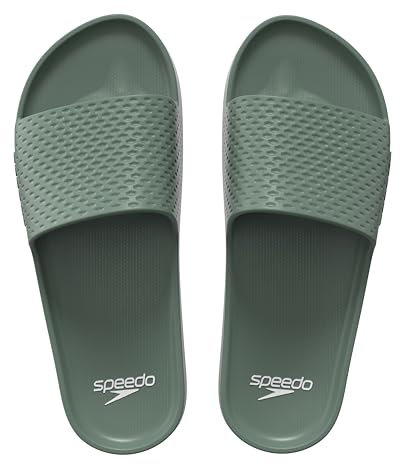 Speedo Chanclas Essential | Chancletas para Piscina | Secado rápido, Hombre, Caqui, 39 EU