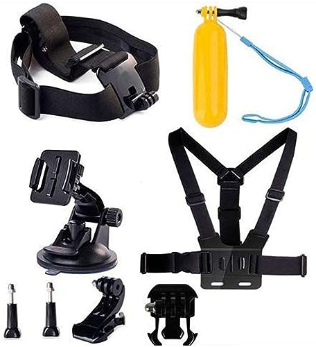 Navitech 8-in-1 Action Camera Accessories Combo Kit with EVA Case - Compatible With Yolansin 4K60fps Action Camera