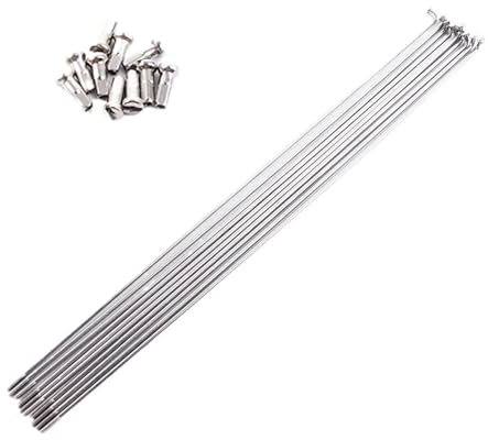 ZHANGSHUMIN Fahrradspeichen Fahrradzubehör 27,5 Zoll 700C Räder Fahrrad Edelstahl Fahrradspeichen, Speichen Fahrradspeichen Schwarz(264MM)