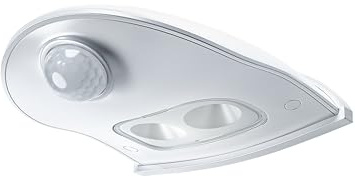 Osram Door LED Leuchte mit Bewegungssensor, batteriebetrieben, 4000K, 40lm, 0,95W, IP54, Weiß, nach unten gerichtetes Licht, für Eingangsbereiche