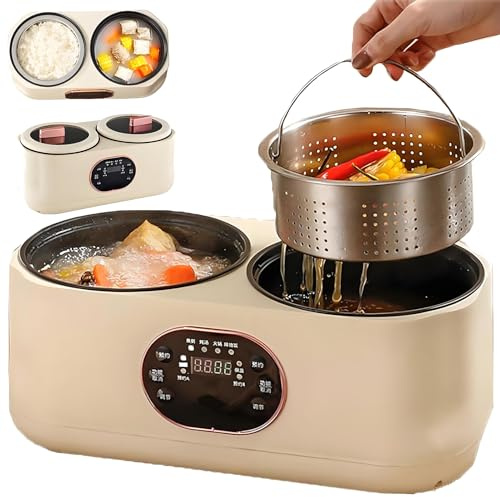 Double Spelling Low Sugar Rice Cooker, 3.6l Electric Hot Pot With Steamer, 24h Reservation & 8-hour Heat Preservation, 6 Cooking Modes, Multicooker Hotpot For Dormitory