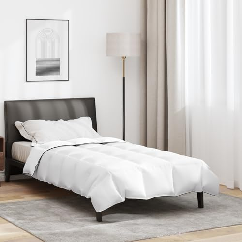 Gecheer Duvet vintervit 155 x 200 cm persikopolyester 105 g allergivänlig säng
