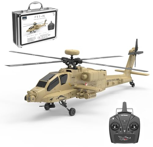 1/32 Apache RC Hubschrauber, 2,4 GHz, 6 Kanäle Koaxialer Doppelrotor 6G/3D RC Flugzeugmodell Mit Optischer Höhenhaltung, Geschenk Für Anfänger Im Bereich Ferngesteuerte Flugzeuge (RTF/F11-N AH64)
