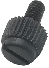 50-teiliges Sortiment an Nylon-Rändelschrauben, M3 M4 M5 M6 M8, schwarze Schlitz-Kunststoff-Handschrauben Knopfschraube(M6/20pcs)