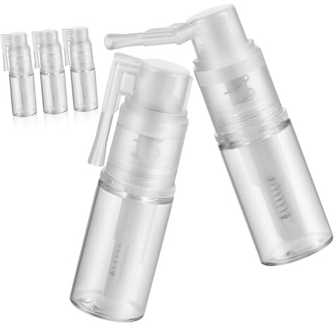 minkissy 5 Pcs 14ml Refillable Powder Spray Bottles Hair Fiber Applicator Containers Barber Shop Powder Dispenser for Styling and Cosmetic Use
