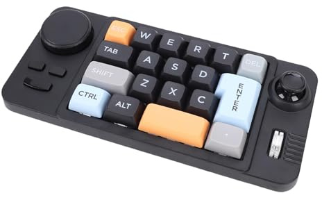 Sxhlseller Clavier de Jeu Mécanique à Une Main, Clavier à 19 Touches Programmables avec Rétroéclairage 8 RVB pour Ordinateur Portable, PC de Bureau, Touche Complète sans Conflit