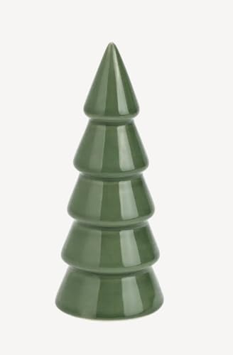 Keramik Tannenbaum/Weihnachtsbaum Grün, Edle Deko Tanne, modernde Weihnachtsdeko, stilvolle Tischdeko