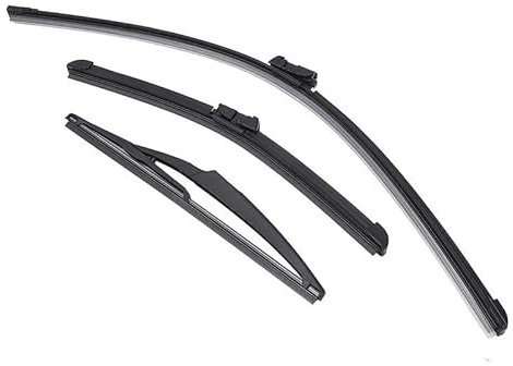 Auto wischerblätter Für Fiat 500 500C 500L 2009-2023 3-teiliges Wischerblatt-Set Für Windschutzscheibe Heckklappe Fensterbürsten Autoteile