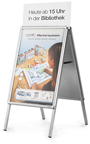 magnetoplan 20 Topschild für Plakatständer SP A1, weiß