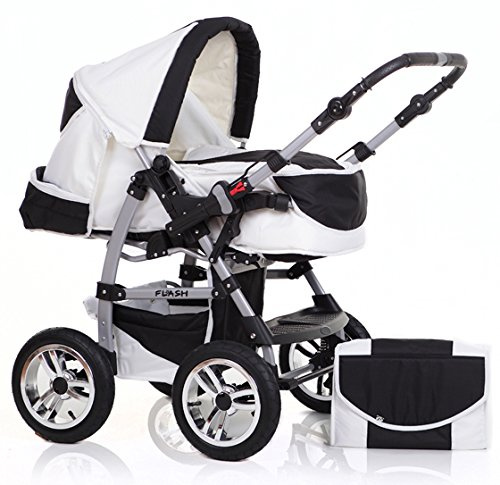 Kombi-Kinderwagen Flash 2 in 1 inkl. Sportsitz und umfangreichem Zubehör in 38 Farben