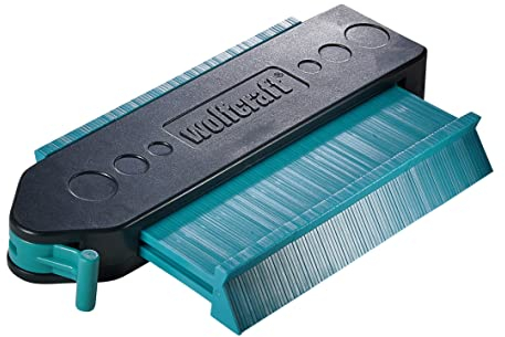 wolfcraft Konturenlehre 6949000 – Duplikator zum Übertragen von Konturen & Schnittverläufen – Ideal für Laminat, Fliesen uvm. – 130mm x 30mm