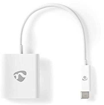 Nedis Adattatore USB 3.1 – USB Type-C™ maschio – HDMI – 0,20 m – rotondo – nichelato – PVC – bianco