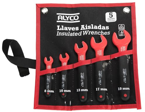 ALYCO 190180 - Juego 5 llaves fijas aisladas VDE en bolsa de nylon