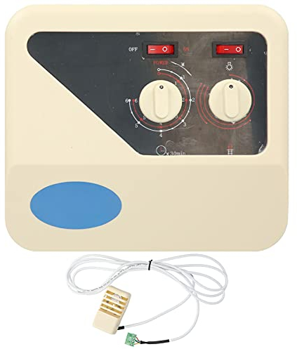 PP-Kunststoff Saunaofen Externer Controller mit Temperaturfühlerkabel für 3-9KW Saunaofen 220V