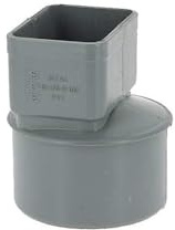 jardiboutique - Manchon PVC Ø100 pour sortie tube alu 82 x 56 mm gris
