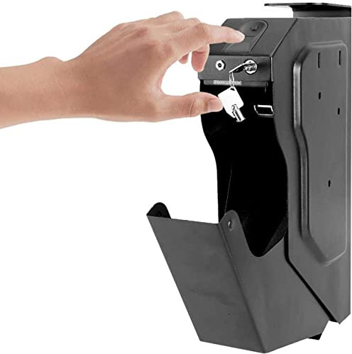 Weapon Biometric Fingerprint Lock Safe Box, Desk Cabinet Gun Safes, for Gun, Pistol, Home Security