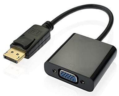 Bolwins B64S DisplayPort auf VGA Adapter 1080P – DP zu VGA Konverter Kabel 25 cm, stabile Signalübertragung für Monitor, Beamer, Laptop, PC