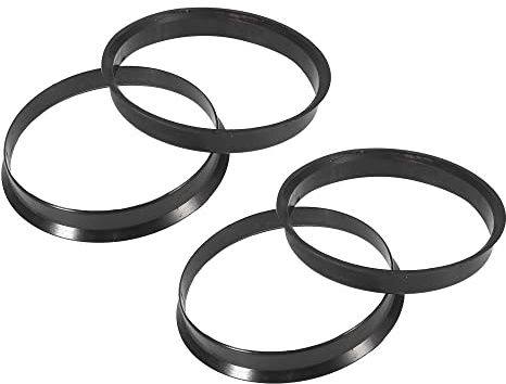 A ABSOPRO Moyeu Centrique Anneaux 65,1 à 63,4mm Roue Alésage Centre Noir (Ensemble de 4)