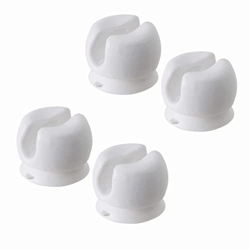 4Pcs Toothbrush Holder with Suction Cup Wall-Mounted Toothbrush Stands for Most Toothbrush