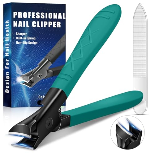 Coupe Ongle Professionnel pour Ongles Durs, Coupe Ongle pour Femmes Hommes Seniors, Coupe-Ongles Ultra Tranchant pour Adulte, Coupe Ongles Portable En Acier Inoxydable pour Couper Les Ongles D'orteils