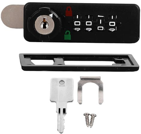 Cerradura de Gabinete de Combinación, Cerradura de Combinación de Dial Mecánico de 4 Dígitos, Cerradura Automática de Código Digital Electrónico, Cerradura de Contraseña de