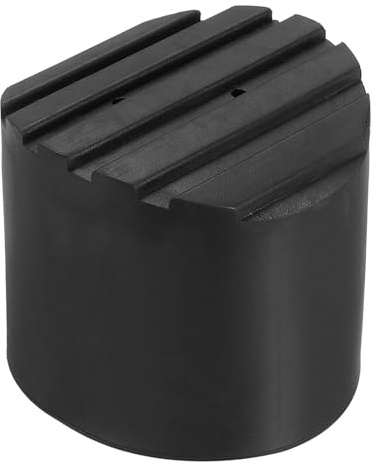 PATIKIL Scaletta Antiscivolo Piedi 3,4/85mm 1pz Gomma Rotondo Piedino Protettivo Tappetino Cuscino Ricambio per Telescopico Pieghevole Estensibile Protezione Nero