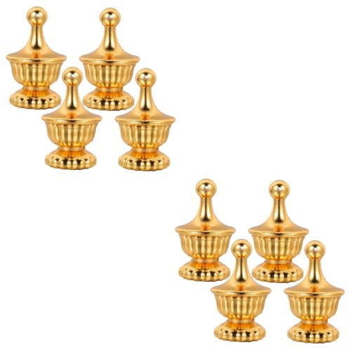 Hemobllo 8stücke Goldene Lampenfinials Dekorative Lampenschirm Aufsätze Für Tisch Und Stehlampen Antike Lampenknöpfe Für Wohnzimmer Schlafzimmer Und Bürodekoration