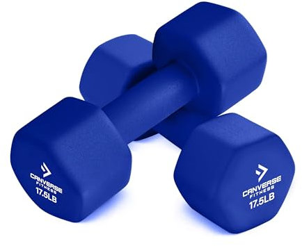 Canverse Fitness Neopren beschichtete Hantel-Sets mit 2 Stück, Handgewicht, Anti-Roll-Hanteln, rutschfest, sechseckige Form für Krafttraining, Übungen, Hantel-Paare für Männer und Frauen, ideal für