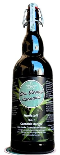 The Happy Cannabis Dünger Indoor & Outdoor - All-in-One Konzentrat - Cannabis Organischer Flüssigdünger für Keimling bis Blüte - Starter Set 1001 ml