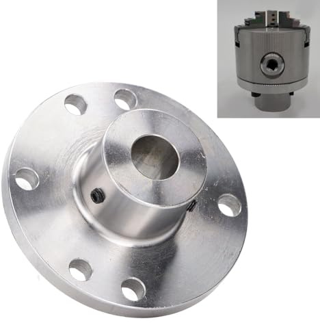 BORDSTRACT Piastra frontale, Flangia di attacco per piastra frontale per mandrino per tornio in acciaio da 1 pz con scatola di immagazzinaggio per K11 100 K12 100 K72 100 19mm (16mm)
