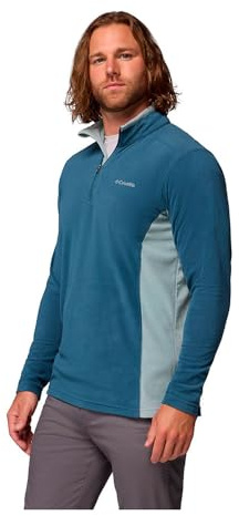 Columbia Klamath Range 2 Half Zip Pull en polaire Homme , Everblue, Bleu Écrasé , L