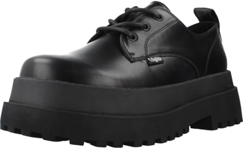 Buffalo PLUTO LACE UP Women’s Black Vegan Nappa Lace-Up Platform Shoes - Black 4