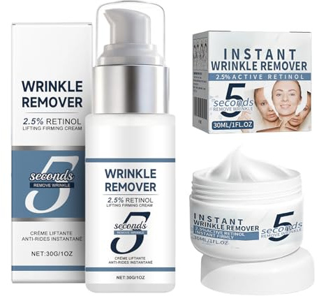Instant Anti-Wrinkle Tightening Cream - 5-Second Instant Face Lift, 30g+30ml Wrinkle Remover & Filler Set for face deep wrinkles, Firming Cream for All Skin Types