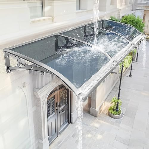Ddasam Marquise de Porte Extérieure Design et Polyvalente - S‘intègre à Tous Les Styles - Parfait pour Décoration (Guirlandes, Plantes)（60x150cm）