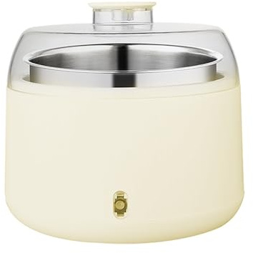 Yogurtiera, Macchina per Fare Lo Yogurt, Contenitore Interno in Acciaio Inossidabile da 1 Litro, Fermentazione A Temperatura Costante, Facile Da Usare e Da Pulire